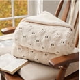 thumbnail image 6 of Halloween Throw Blanket with Cute Spooky Embroidery, Cozy Soft Warm Fall Throw for Couch Bedroom Living Room, Ideal Gift Home Decorative Accent(39.4"*59",Ghost), 6 of 8