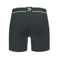 thumbnail image 5 of Dick Rinkle Clothing X-LARGE Charcoal/White Men's Flyless Premium Boxer Briefs [1 Pair], 5 of 6
