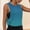 Sky Blue, variant on YHAJDS Women's Workout Tank Top Random Print Side Mesh Round Neck Sleeveless Beach Run