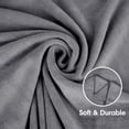 thumbnail image 4 of Toalla de baño JML de microfibra, paquete de 2 unidades, 30 x 60 cm, suave y absorbente, color gris, 4 of 9