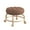 Coffee, variant on BKBP Mobile Low Rolling Stool with 360° Swivel Wheels and Leather Seat - Heavy-Duty Adjustable Roller Stool for Home Workshops, Garages and Black Décor Spaces