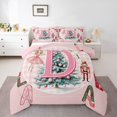 thumbnail image 3 of Homewish Girly Pink Letter D Full Size Comforter Sets, Kawaii Nutcracker Princess Bedding Comforter Set, Merry Christmas Reversible Bedding Sets, Breathable Home Decor, 3-Piece, 3 of 8