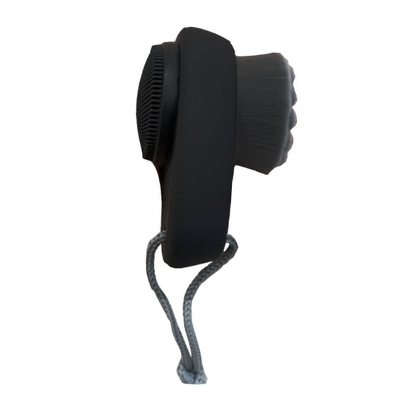 Cepillo de limpieza facial 2 en 1, cepillo de limpieza de poros con cerdas finas y suaves Negro