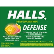 Halls Defense Assorted Citrus - 9 piece stick, 480 per case