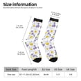 thumbnail image 2 of Picia Daisies Flowers Print Athletic Socks for Men & Women – Cushioned Moisture-Wicking Crew Socks for Sports, Running, and Training, Soft & Breathable Size 5-11, 2 of 6