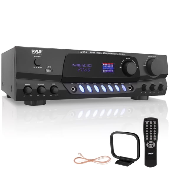 PYLE PT260A - 200 Watts Digital AM/FM Stereo Receiver