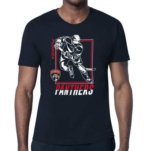Men's Starter Navy Florida Panthers Player Grid T-Shirt
