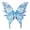 Blue, variant on LanSuare Fairy Costume, Fairy Costume Set with Floral Garland, Fairy Hair Tinsel, Wand & Elf Ears, Organza Butterfly Costume, Suitable for Cosplay, Party