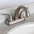 thumbnail image 2 of Brown Bathroom Vanity 30", Cara White Marble Top, Faucet LB5B, 2 of 5