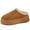 Brown, variant on CHICVOMEY Platform Slippers for Women with Thick Sole Indoor/Outdoor House Shoes with Anti-Slip Rugged & Plush Lining Cozy Platform House Slippers