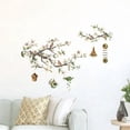 thumbnail image 1 of Ventana de calcomanía de pared Pájaros adhesivos Ramas de flores DIY PVC Pegatina de pared Decoración para sala de estar Hogar TV Fondo de fondo, 1 of 8