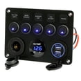 thumbnail image 4 of 5 Gang Boat Switch Panel Waterproof Car Switch Panel 2.1A Dual Usb Port 12V, 4 of 7