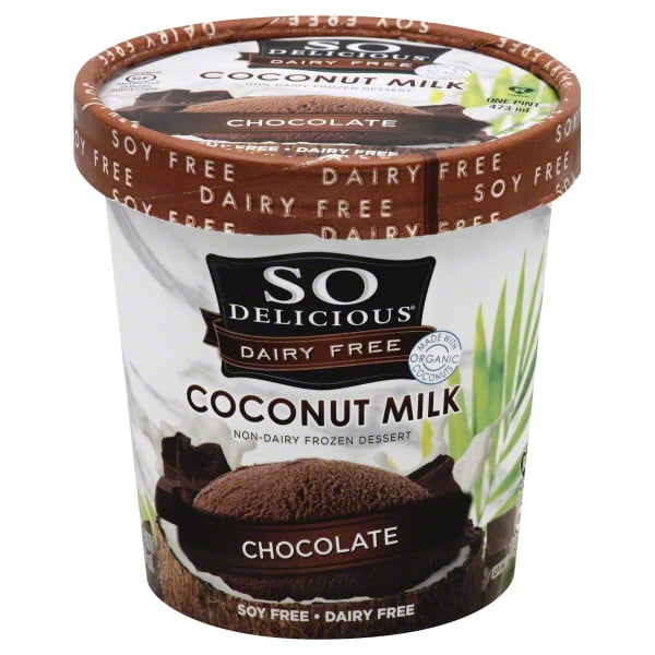 So Delicious Dairy Free Chocolate Coconutmilk Non Dairy Frozen Dessert One Pint Walmart Com Walmart Com