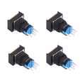 thumbnail image 2 of Button Switch, Silver Contact Momentary Push Switches Kit 24V With Light For Machine Yellow, 2 of 8