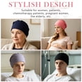 thumbnail image 6 of PHOGARY 5pcs/set Women's Slouchy Beanie Chemo Hat Stretch Cancer Head Wraps Sleep Head Scarf for Cancer Patient, 6 of 7