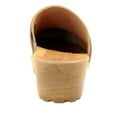 thumbnail image 5 of KLÄGN Tuva Wood Open Back Grip Caramel Veg Tan Leather Clogs, 5 of 9
