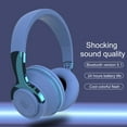 thumbnail image 1 of Gwong Electrónica H2 Bluetooth-Compatible con 5.1 Auriculares Luces LED de colores portátiles Portátiles plegables auriculares inalámbricos para juegos, 1 of 6