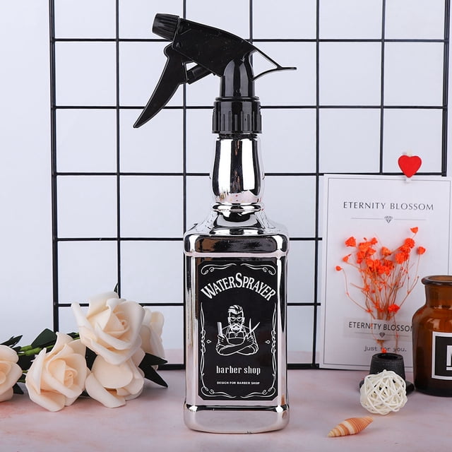 Botella Pulverizadora para Peluquería, 500 ml, Niebla Fina O Botella Pulverizadora Con Salida de Agua Recta para Peluquería, Para Salón y Uso Domémémémherstico, Jardinería