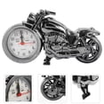 thumbnail image 4 of Reloj despertador de motocicleta de estilo antiguo vintage de lujo, regalo único para niños amantes del motor (oro negro, color de rueda aleatorio), 4 of 7
