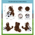 thumbnail image 2 of DolliBu Brown Cat Stuffed Animal with Soccer Ball Plush - Soft Plush Huggable Cat, Adorable Playtime CatPlush Toy, Cute Pet Life Gift, Soccer Plush Doll Animal Toy for Kids and Adults - 7 Inches, 2 of 5