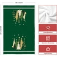 thumbnail image 6 of Green Xmas Tree Merry Christmas Kitchen Towels Dish Towels, 18x26 Inch Farmhouse Star Snowflakes Decoration Cleaning Set of 2, 6 of 12