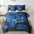 thumbnail image 1 of Erosebridal Ensemble de Literie pour Adolescent, Format Double, Ensemble de Lit de Jeu Vidéo, Décoration de Chambre de Gamer, Réversible, Respirant, 7 Pcs, 1 of 5