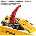 thumbnail image 6 of Auto Beyond Crane Toy Truck, 15” Large Trailer Toy, Friction Power Transport Truck Crane Toy with Lights and Sounds for Boys 3, 4, 5, 6, 7 Years Old, 6 of 6