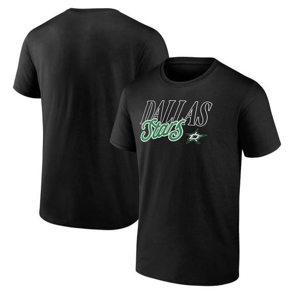 Men's Black Dallas Stars Script T-Shirt