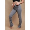 thumbnail image 2 of Women's Cottonique W12208 Latex Free Organic Cotton Drawstring Lounge Pant (Melange Grey 5), 2 of 4