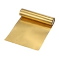 thumbnail image 1 of Rollo de hoja de latón Uxcell 39"x 4"x 0.0011" Placa de metal para manualidades, reparaciones eléctricas, proyecto de bricolaje, 1 of 7