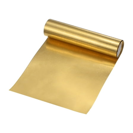Uxcell Brass Sheet Roll 39"x 4"x 0.0011" Metal Foil Plate for Crafts Electrical Repairs DIY Project