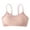 *Pink, variant on Women's Ribbed Double-Strap Bralette,Ladies' Wireless Seamless Crop Top Bra,Fixed Pads Everyday Lounge Bra For Women,White,M-XL
