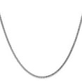 thumbnail image 2 of Auriga Fine Jewelry 14K White Gold 1.8mm Spiga Chain Necklace for Women 24", 2 of 4