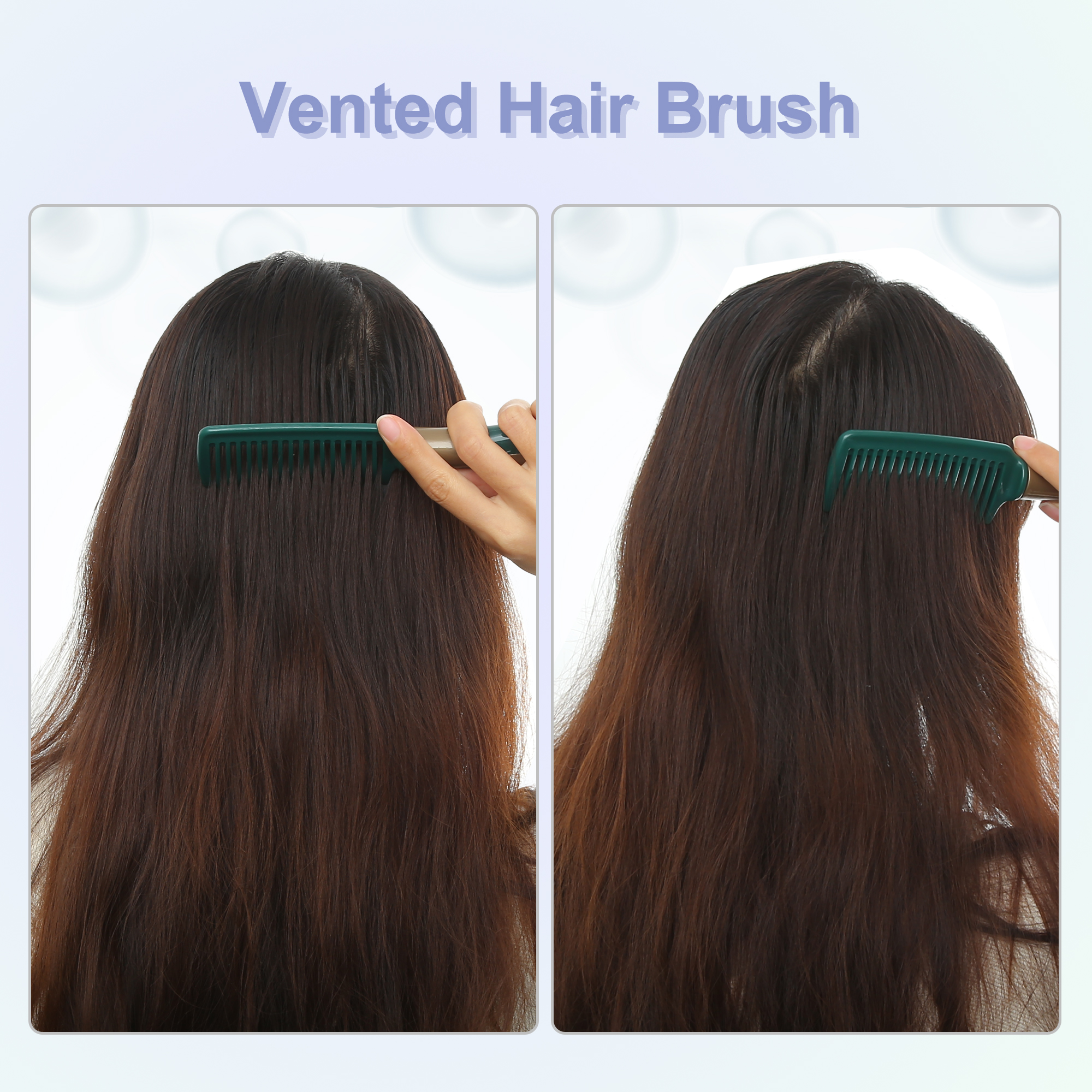 Unique Bargains 1 Pcs Hair Brush Detangling Brush for Unisex Hair Brush Dark Green