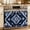 Dark Blue, variant on Abstract Ombre Colored Oven Skirt Curtain 32"Wx24"L,Waterproof Ruffled Stove Cover Skirt with 8 Ribbon Ties,Rainbow Watercolor Painting Art Decorative Oven Door Curtains for Kitchen Cabinet Storage