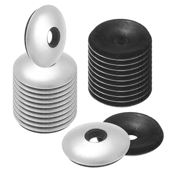 50-Pack EPDM Bonded Sealing Rubber Washers, 304 Stainless Steel #12 x 3/4"OD Neoprene Rubber Washers Gasket for Bolts/Screws/Machinery/Ships/Roof