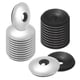 thumbnail image 1 of Paquete de 50 arandelas de goma selladoras unidas de EPDM, arandelas de goma de neopreno de acero inoxidable 304 #12 x 3/4"OD para tornillos/máquinas/barcos/techos, 1 of 1