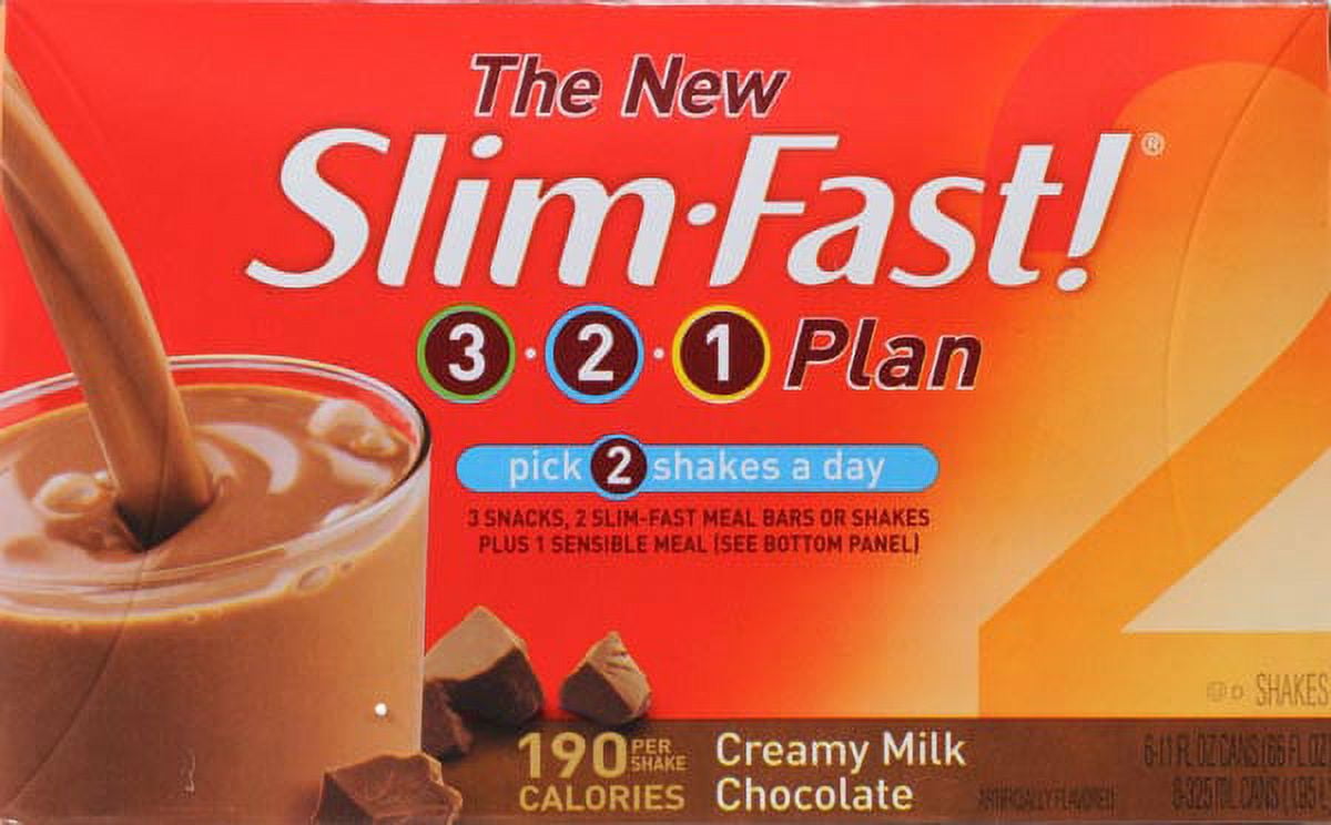 Slim-Fast Optima Creamy Milk Chocolate 11 OZ Meal-On-The-Go Shakes 6 PK