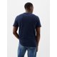 thumbnail image 2 of Camiseta Shirt GAP para hombre con logotipo suave para uso diario, azul marino, XS, 2 of 3