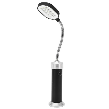 

MagneticLamp FirmlyFixed WeatherResistant LEDGooseneckLight For Fishing For BBQ For Cycling Black