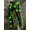 green, variant on Men's Black & Pink Star Print Cargo Pants, Y2K Streetwear Style, Bold & Eye-Catching Vibe, All-Season Wear, Ideal for Dates & Casual Occasions