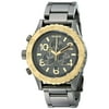 Nixon Men's A0371228 42-20 Chrono Lefty Gunmetal Dial Gunmetal IP Steel Bracelet Dive Watch