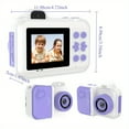 thumbnail image 2 of Hnjugfe Kids Camera Instant Print, Christmas Birthday Gifts Toys for Girls Boys Age 4 5 6 7 8 9 10 11 12 Years Old,1080P HD Dual-Lens Selfie Digital Camera with 5 Rolls Print Paper Stickers Pens & 32, 2 of 5