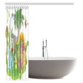 thumbnail image 2 of MYPOP Jurassic Decor Shower Curtain Set, Cartoon Group Dinosaur Friendship Humor Colorful Happy Smile Fabric Bathroom Shower Curtain, 60 X 72 Inches, 2 of 2