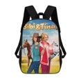 thumbnail image 1 of Bibi y Tina-theme Backpack, Campus style schoolbag Bookbag with Adjustable Shoulder Straps And Large Zip Compartment, Unisex Travel Bags., 1 of 6