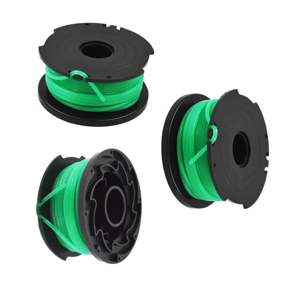 3pcs String Trimmer Spool, Fit for Black and Decker SF-080 GH3000 LST540 Weed Eater 20ft 0.080" GH3000R LST540B Edger Refills Auto Feed Single Line Parts Trimmers Cord