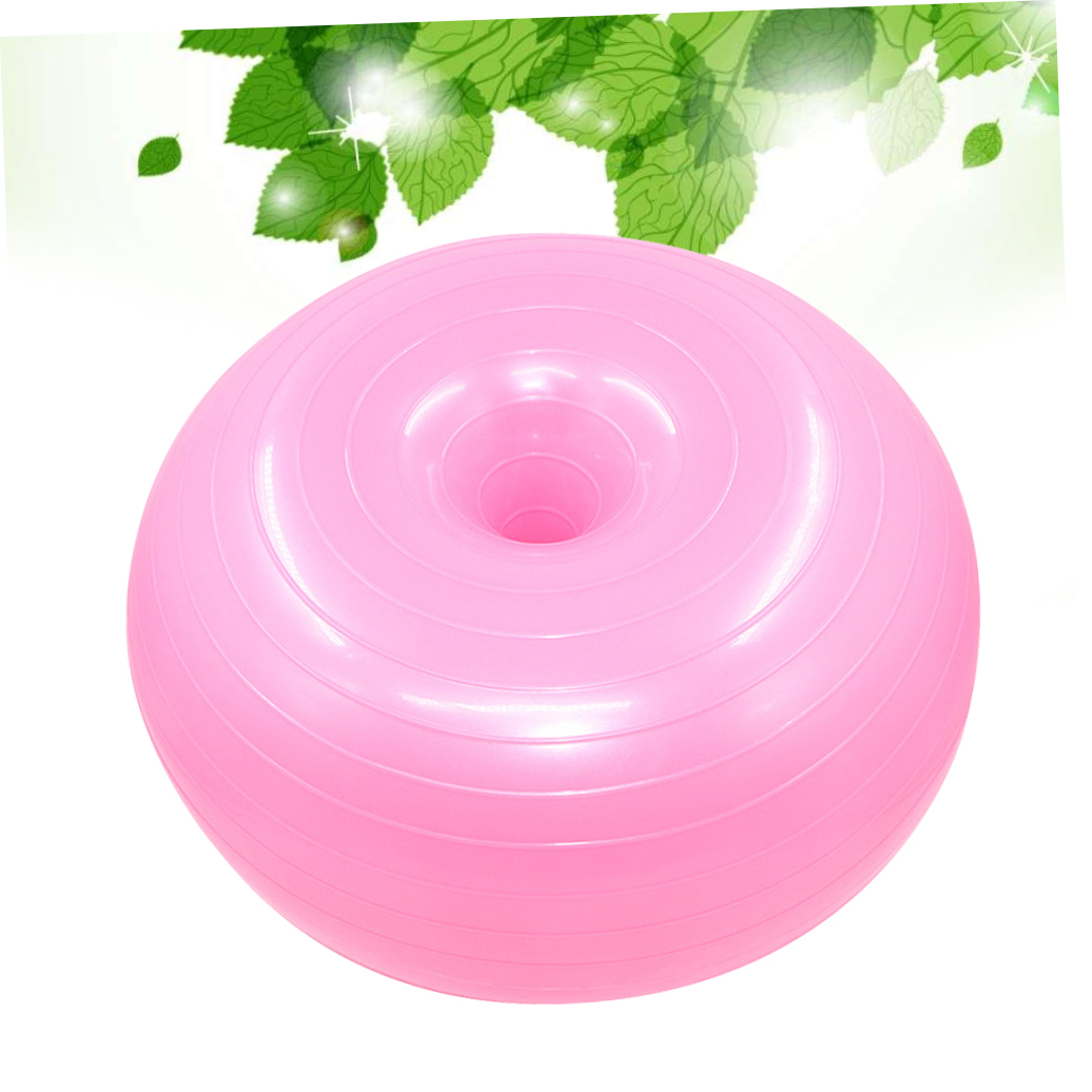 HEANUJJ Pink Explosion-Proof Yoga Ball High Grip Non-Slip Surface for Fitness 1Pc
