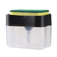 thumbnail image 1 of Dispensador de jabón 2 en 1 con estante para esponjas Dispensador de jabón y organizador de esponjas 13 onzas, 1 of 5