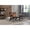 Antique brown + PU Leather, variant on Modern Boho Accent Chairs for Living Room,Mid Century Lounge Chair,Side Chair Indoor