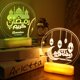 thumbnail image 4 of Mubarak Night Light Lámpara De Aceite De Sésamo Hermosa Decoración De Mesa Musulmana Islámica Sweethay HA042437-01, 4 of 5